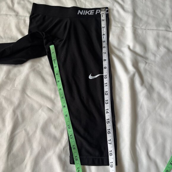 NIKE PRO DRI-FIT Training Pants‎ Cropped Black Small - Picture 5 of 7